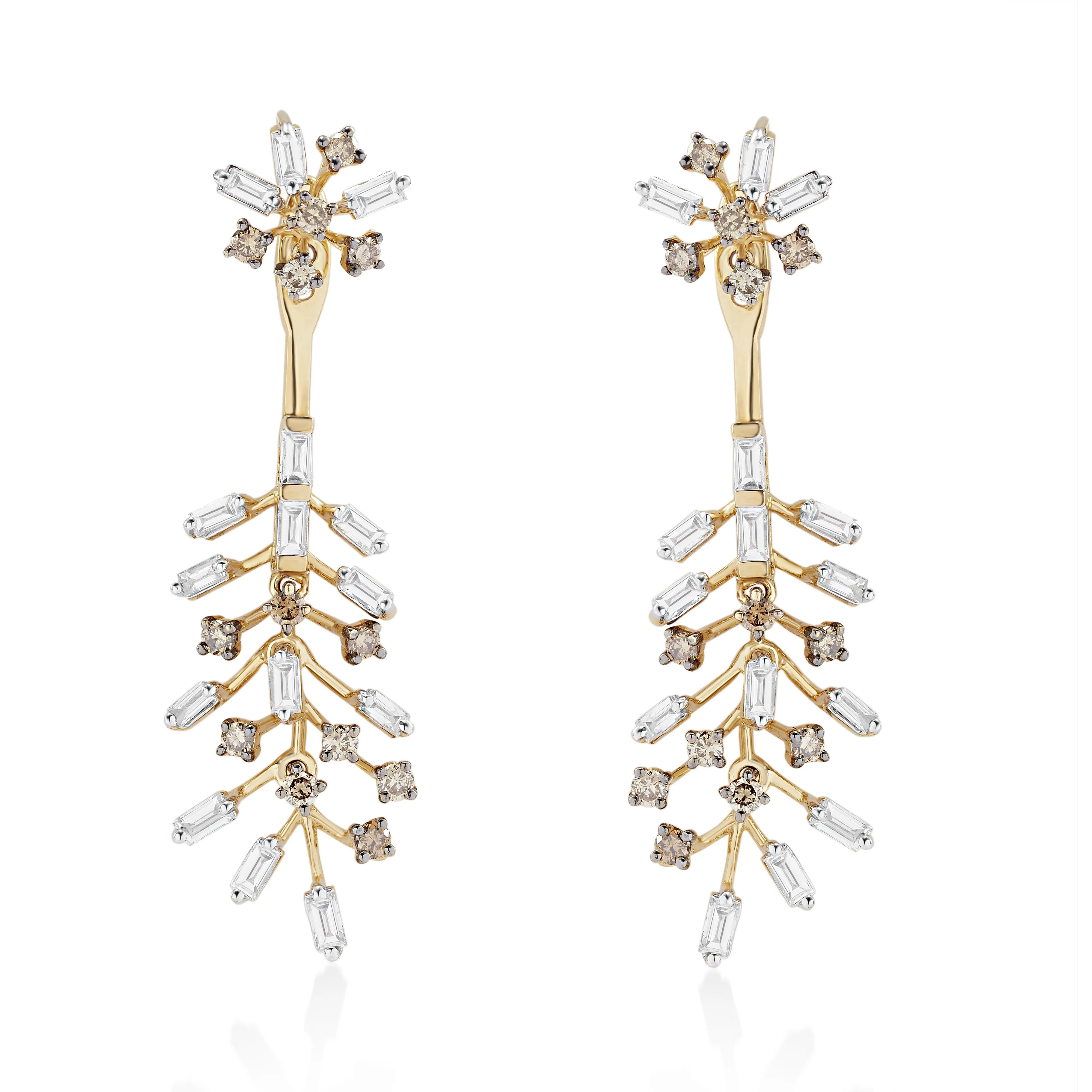 Scatter Waltz Fronda Diamond Earrings*