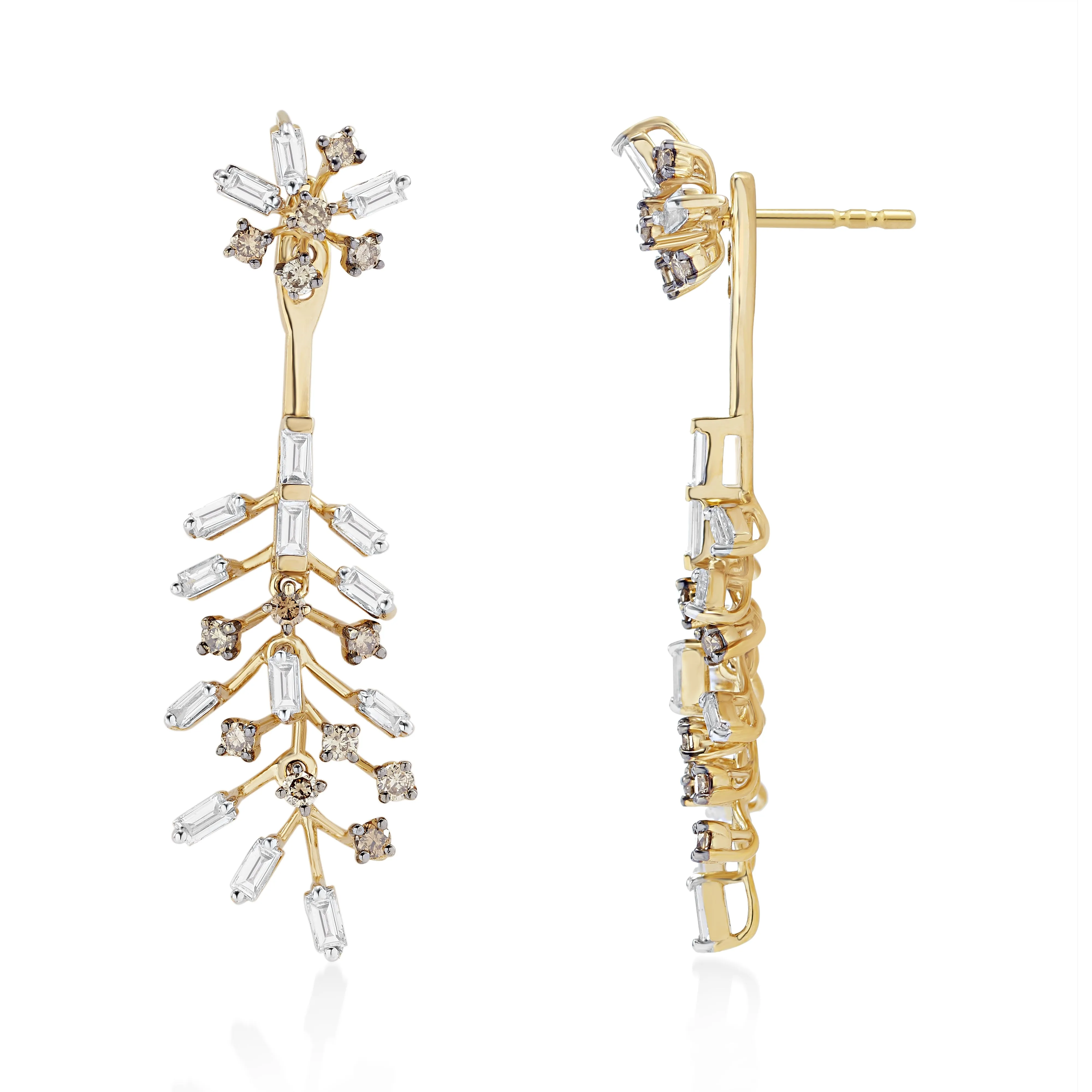 Scatter Waltz Fronda Diamond Earrings*