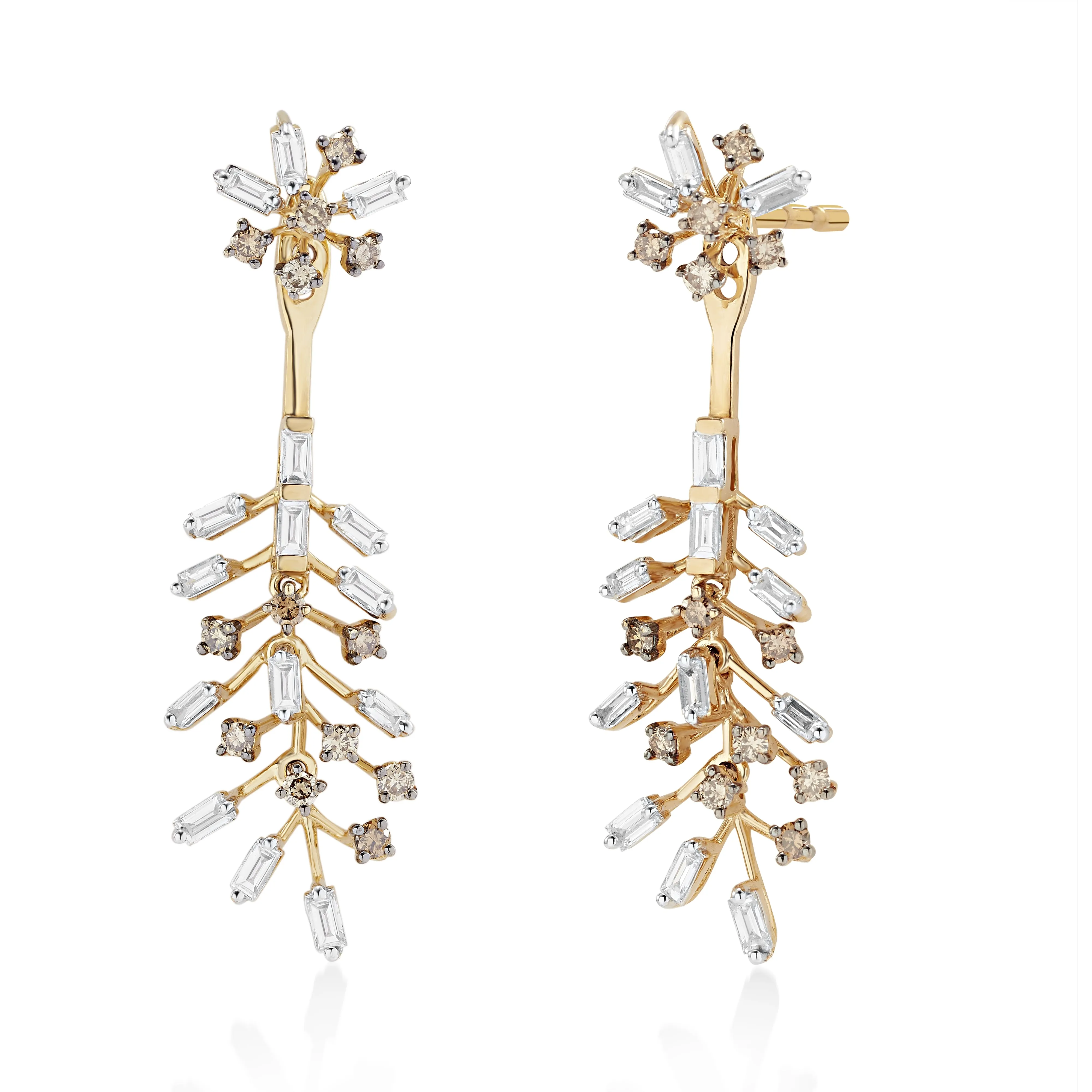 Scatter Waltz Fronda Diamond Earrings*