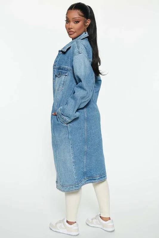 SEXY DENIM JACKET DRESS