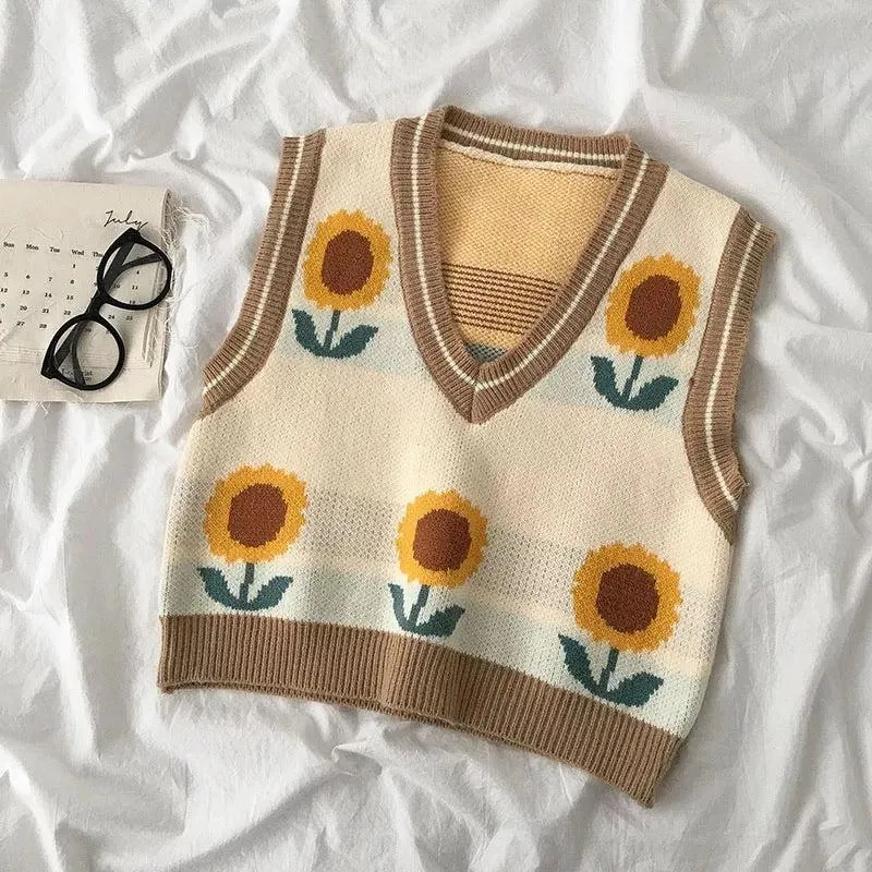 Sunflower Sweater Vest