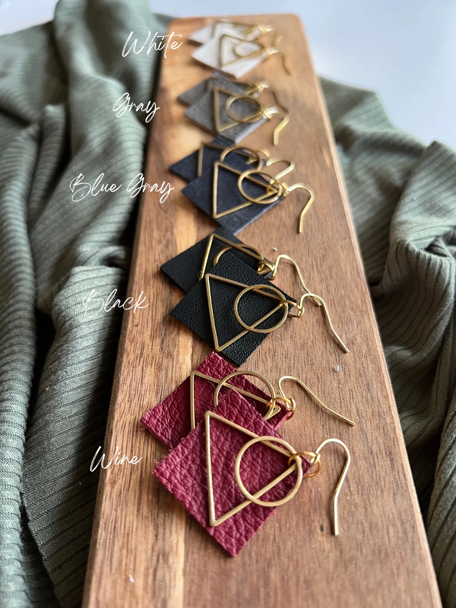 Sunset | Leather Earrings