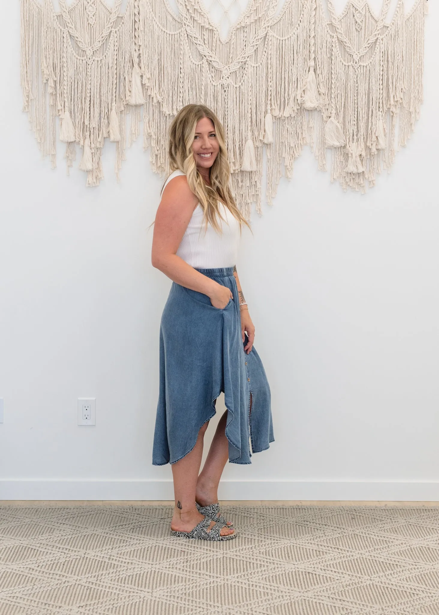 The Dixie Denim Skirt