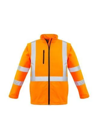 Unisex Hi Vis 2 in 1 X Back Soft Shell Jacket