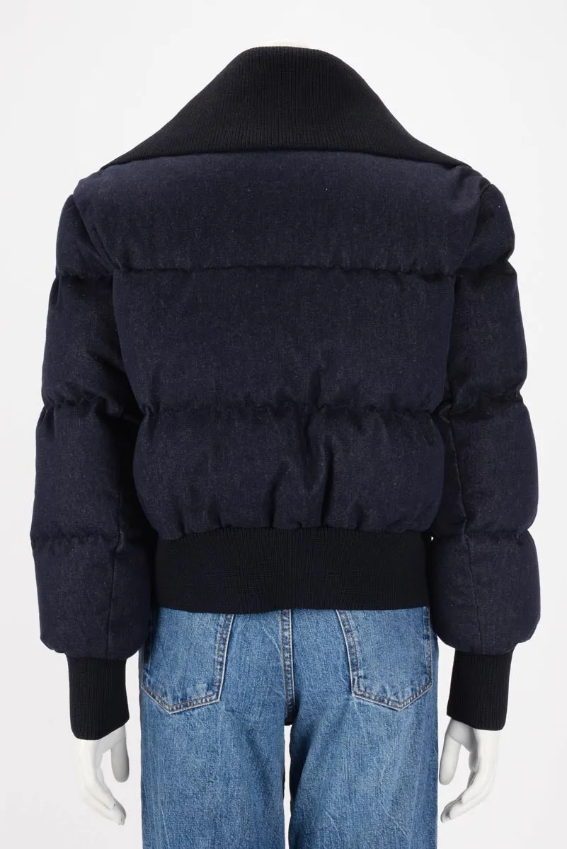 Zimmermann Midnight Blue Denim Luminosity Down Puffer Jacket 3